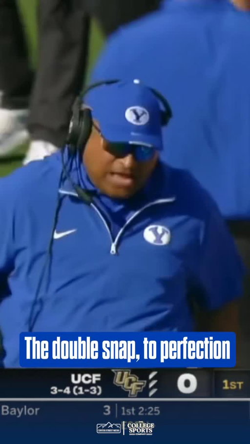 When BYU pulled off the perfect double snap for a first down. Gotta love Kalani’s go-for-it mentality 💪

•
•
•
#gocougs #byufootball #byu #gocougs🤙 #byumbb