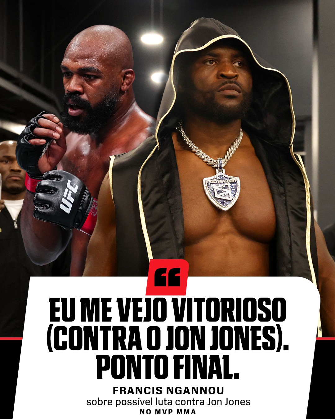NGANNOU CHAMOU O JONES! 🔥🔥🔥🔥 Após a vitória contra Philippe Lins, Francis Ngannou CHAMOU Jon Jones, no MVP MMA! Imagina essa super-luta, fã de esportes??

#ESPNKnockOut #FrancisNgannou #JonJones