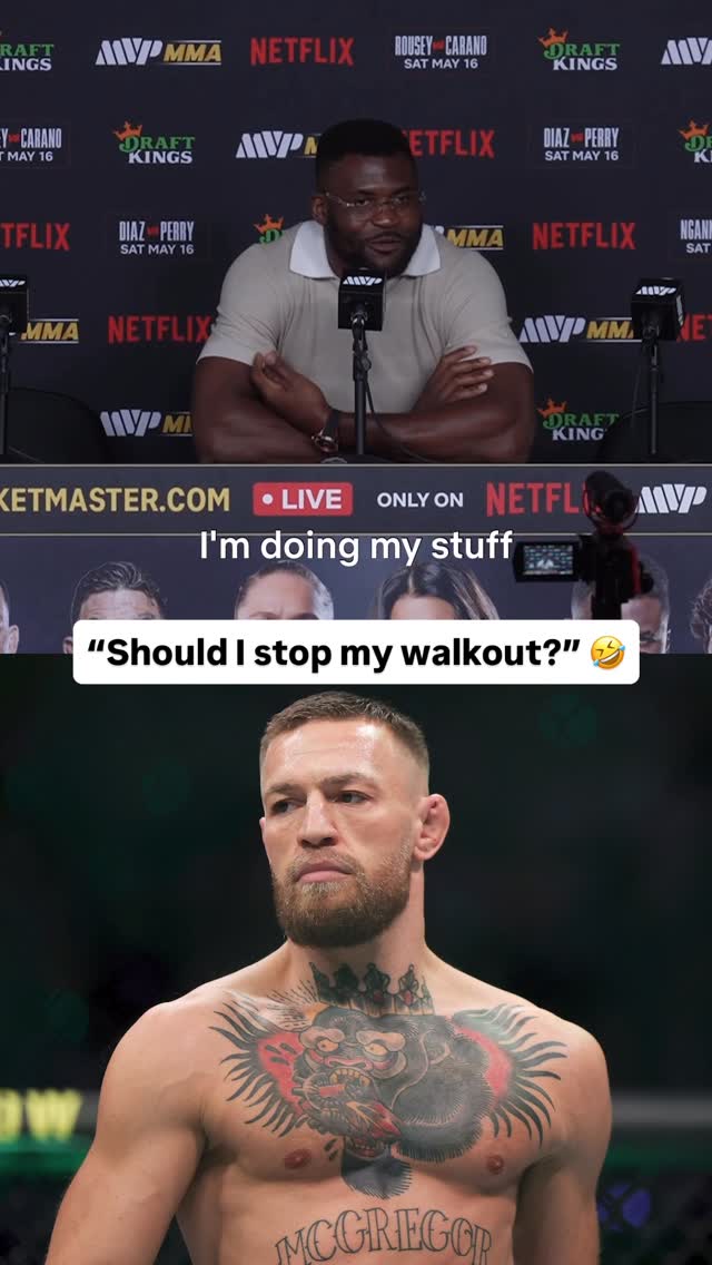 “What the fuck do I have to do with that?”

Francis Ngannou when asked about the announcement of Conor McGregor’s return as he was making his walkout 😭 #RouseyCarano

#francisngannou #mma #conormcgregor