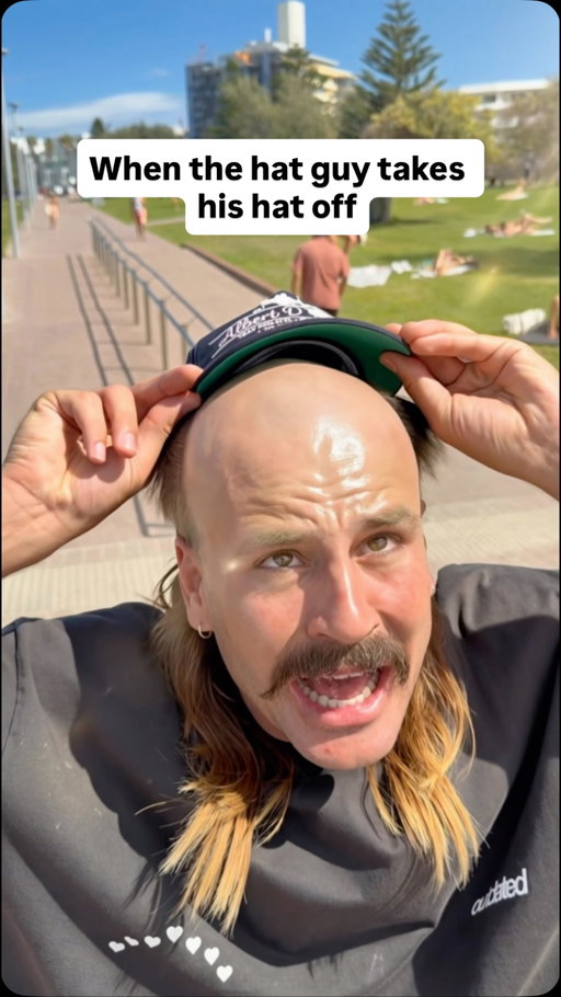 Just leave the hat on bro