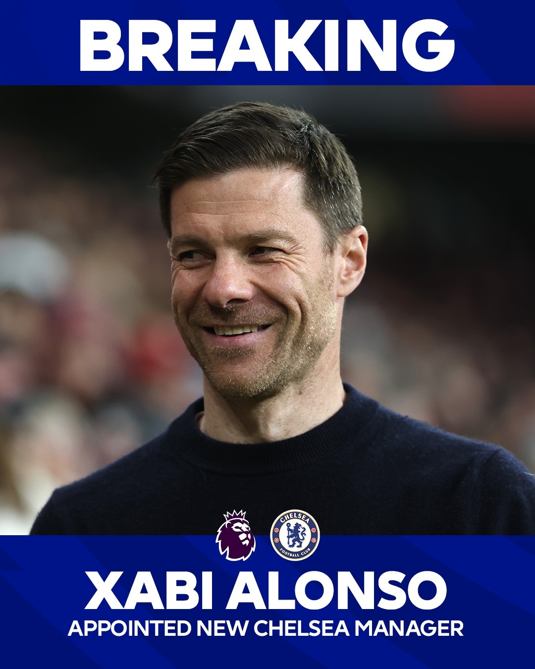@chelseafc have announced Xabi Alonso as their new manager on a four-year contract