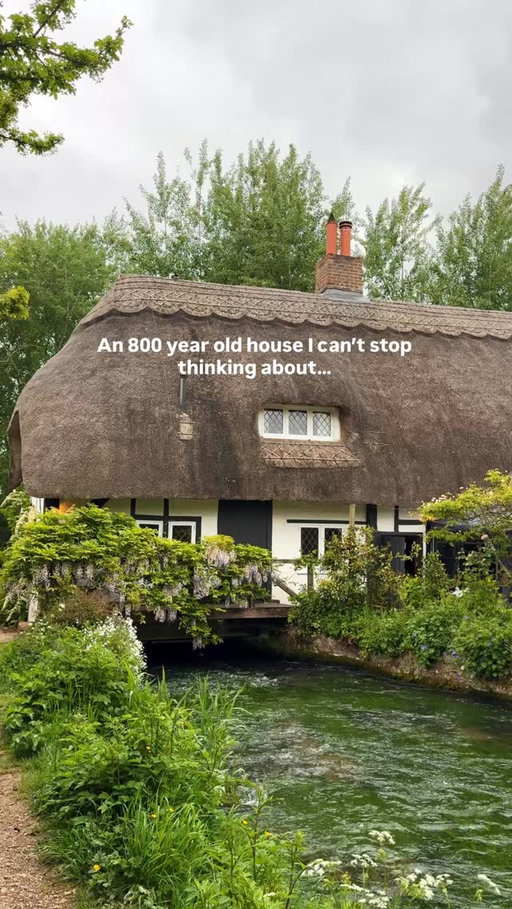 Imagine living in a house where a river flows right underneath it ✨

📍 New Alresford, Hampshire

This beautiful home is over 800 years old and feels like something straight out of a fairytale. 

🚗 Around 1.5 hours from London
🚆 Train from London Waterloo to Winchester, then a short taxi or stage coach bus

Things to do nearby:
• Wander around Alresford’s charming streets
• Walk the riverside / Millennium Walk
• Ride the Watercress Line steam train
• Explore countryside walks around the River Itchen
• Stop by cosy cafés and local pubs

Honestly, this is the kind of place you can’t stop thinking about ✨

Save this for your next countryside escape 🤍

#englishcountryside #uktravel #cottagecore #visitengland #hampshire