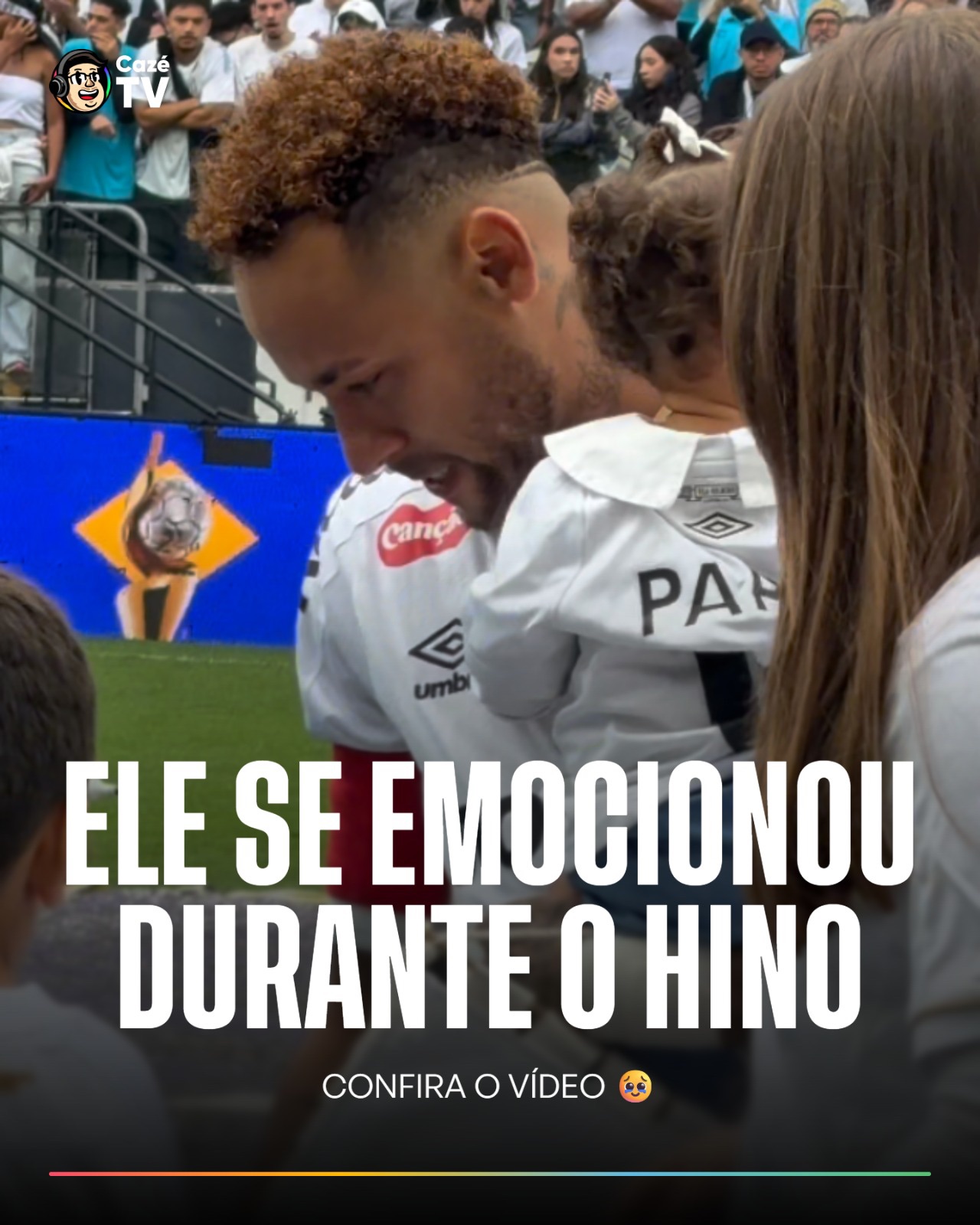 As lágrimas e a emoção do ídolo de uma geração antes da bola rolar no jogo que pode ser o MAIS IMPORTANTE da sua carreira... 🥹

Depois de vencer Libertadores, Champions League, ser o maior artilheiro da Seleção Brasileira... Neymar quer a convocação amanhã para realizar o seu maior sonho: a Copa do Mundo 😮‍💨

#TempoRealCazéTV #Santos #Neymar #cztv25