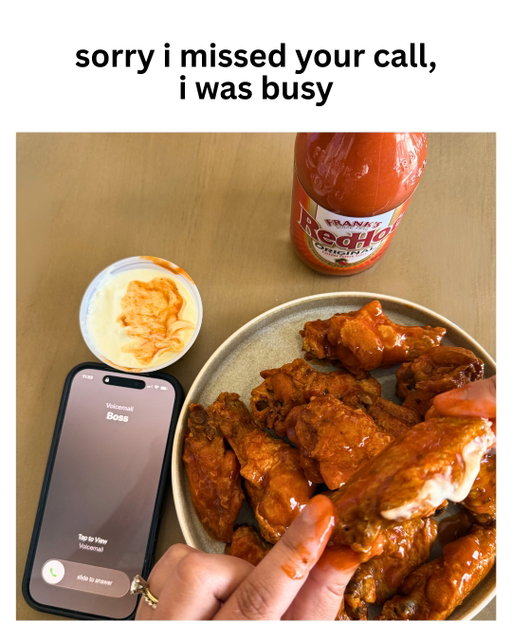wings are my top priority sry not sry