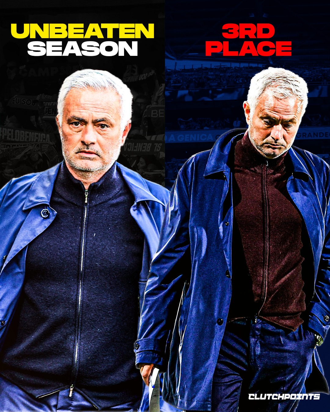 José Mourinho finishes the Portuguese league season undefeated with Benfica.

23 wins. 
11 draws. 
0 defeats.

Another victory today potentially marked his final game in charge of the club.

No losses across an entire league campaign is impressive no matter the circumstances.

And now Benfica heads into next season with Europa League football secured.

If this truly was Mourinho’s last match at the club…

He leaves without tasting defeat. 🦅