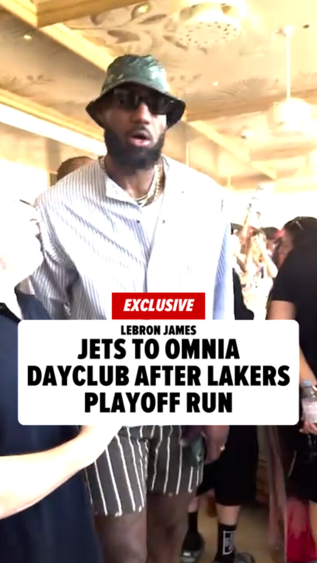 🚨 EXCLUSIVE: LeBron James made a high-profile splash Saturday in Las Vegas, showing up with his wife, Savannah James, for the opening weekend of Omnia Dayclub at Caesars Palace.