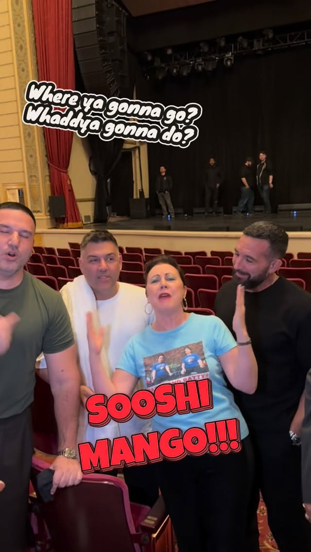 @sooshimango “You boys were amazing. Now who’s feeding you?”

Patty Scarino got to see these handsome gents at The Town Hall in New York City for their Home Made World Tour, and even got to meet the guys after the show.

Thank you so much to Sooshi Mango for the invite. What a spectacular night! 🤌🤌🤌

There is something so funny and familiar about the way Italian Americans, Greek Americans, Italian Australians, and Greek Australians just get each other. Different continents, same kitchen-table chaos. Same hand gestures. Same “Did you eat?” energy.

It felt less like a post-show meet-and-greet and more like finding the relatives from the side of the family that immigrated to Australia.

Creators have to stick together, especially when comedy, culture, family, and food all speak the same language! ❤️❤️