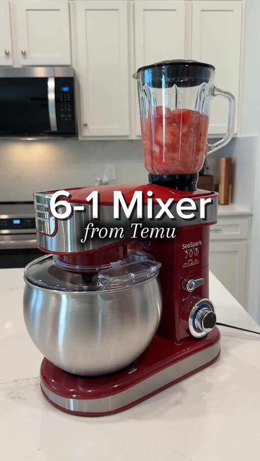 This 6 in 1 mixer is a game-changer! It eliminates the need for multiple kitchen products.

🔍CODE【koh9537】in the search bar on TEMU or use the link below to get this lightning deal! *T&Cs apply @shoptemu 

https://app.temu.com/k/pv3zg1v4h4a

#temubday #temu #temufinds #shoptemu #ad