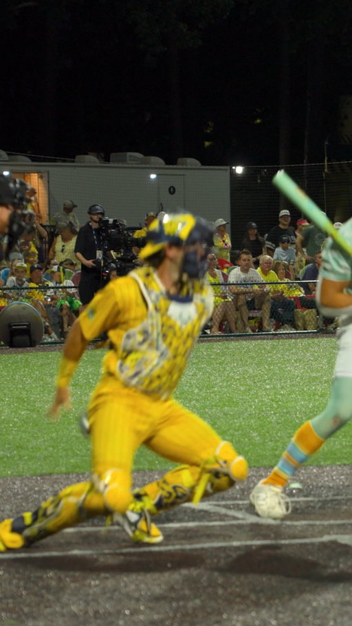 Getting a trick play on a throwdown is INCREDIBLY rare, but Bill Leroy is a different breed 😤

#bananaball #savannahbananas #BaseballHighlights #catcher #mlbnews