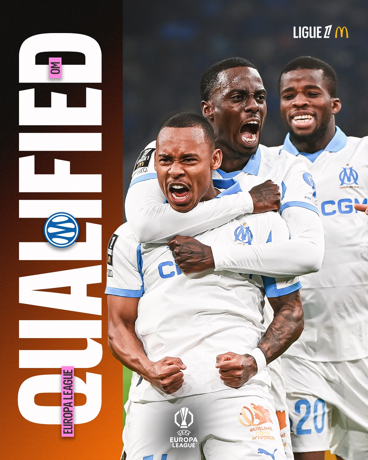 OM 🤝 Europa League

#Ligue1McDonalds
