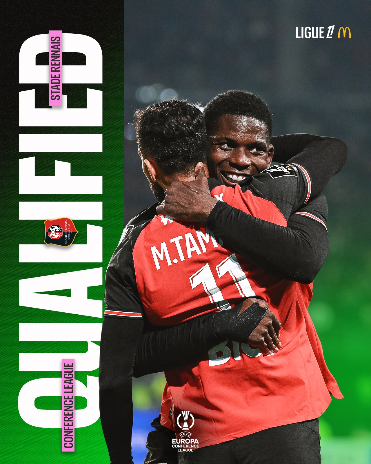 Stade Rennais 🤝 Conference League

#Ligue1McDonalds