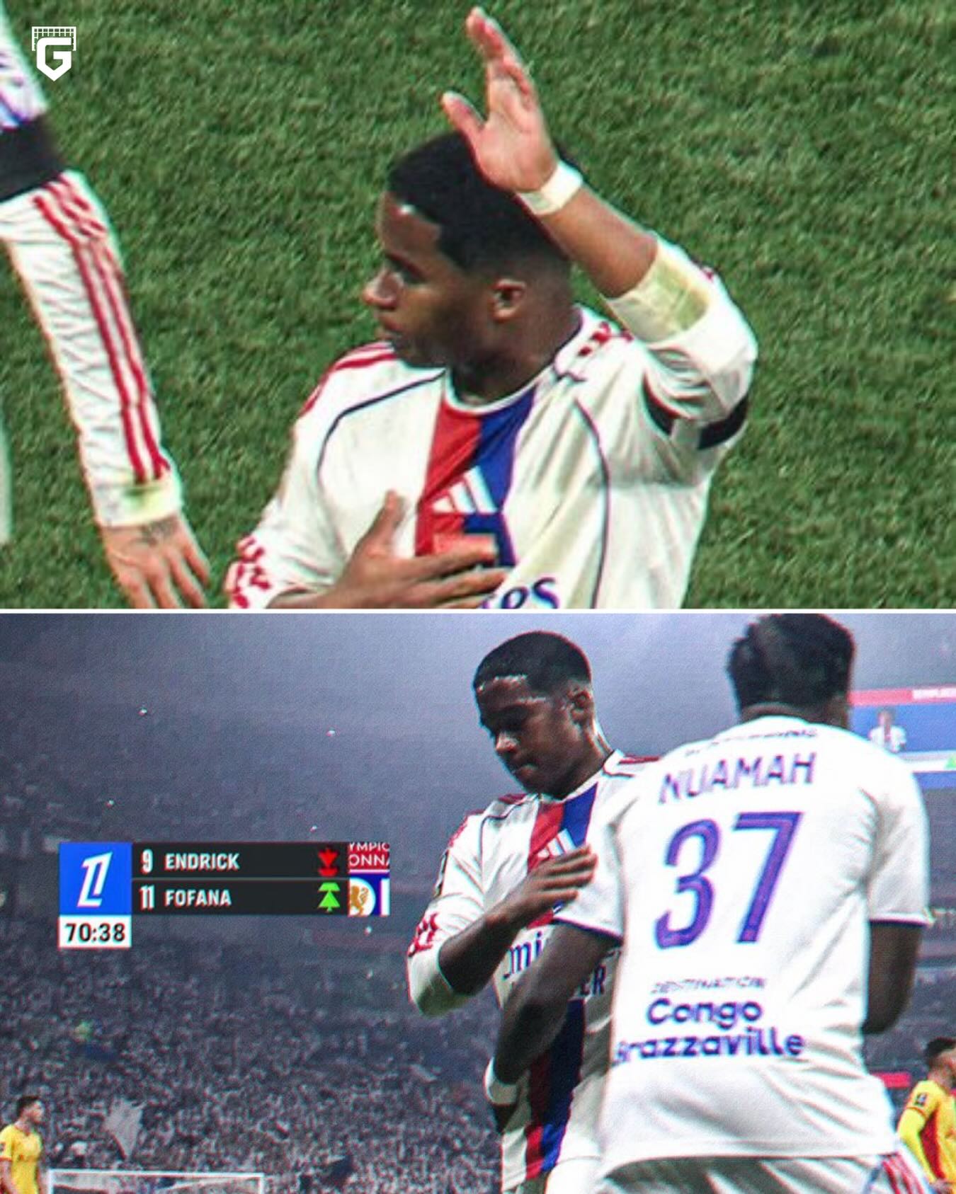 Endrick bid farewell to Lyon fans as he was substituted against Lens...

Endrick had a fruitful loan spell, winning the hearts of the Lyon fans and making instant impact, with 6 goals and 7 assists in all competitions, after joining the club in January 👏🏻

He will return to Real Madrid for the 26/27 season