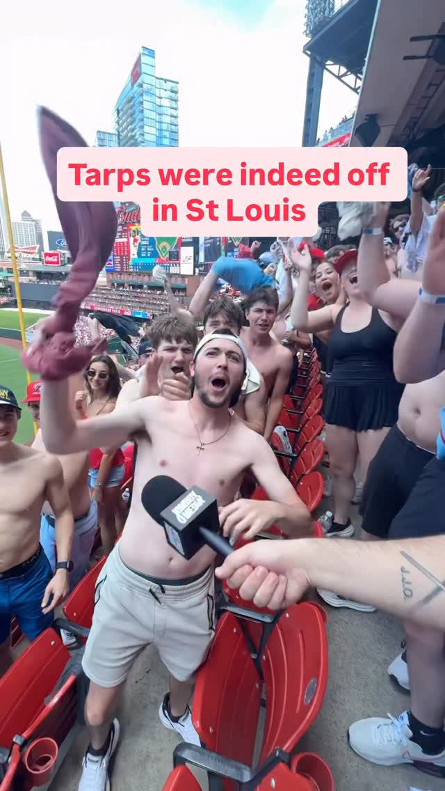 Tarps off section brought the energy in St Louis

#baseballszn #baseballlife #mlb #baseball #tarpsoff