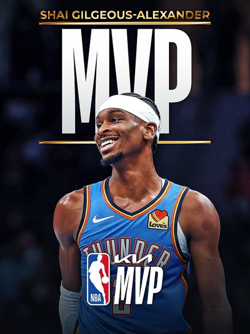 The 2025-26 @kiausa NBA MVP... Shai Gilgeous-Alexander!

Shai Gilgeous-Alexander had a year of firsts.

On Sunday, he made history with a second.

After a season that saw SGA place himself among the game’s all-time greats – or, in some cases, in a tier all by himself – the Thunder guard just became the 7th player this century and 14th ever to win back-to-back Kia NBA MVP Awards.

Joining Nikola Jokić, Giannis Antetokounmpo, Stephen Curry, LeBron James (2x), Tim Duncan and fellow Canadian Steve Nash as back-to-back winners since 2000, the two-time reigning Kia NBA MVP now leads the Thunder against the Spurs in the Western Conference Finals.

But first, how did SGA bring his game to another level in 2025-26? He…

▪️ Set the NBA record for most consecutive 20+ pt games, breaking Wilt Chamberlain’s record
▪️ Became the first player since Wilt (1963-64) with 20+ pts in every regular season game, with a minimum of 50 games
▪️ Joined Michael Jordan as the only guards with at least 30+ PPG on 50+ FG% in four straight years
▪️ Became the only guard in NBA history to average 30+ PPG on 55%+ shooting
▪️ Led the league in total Clutch points, earning Kia NBA Clutch Player of the Year honors
▪️ Had the highest +/- in the NBA (+788) by more than 100 points