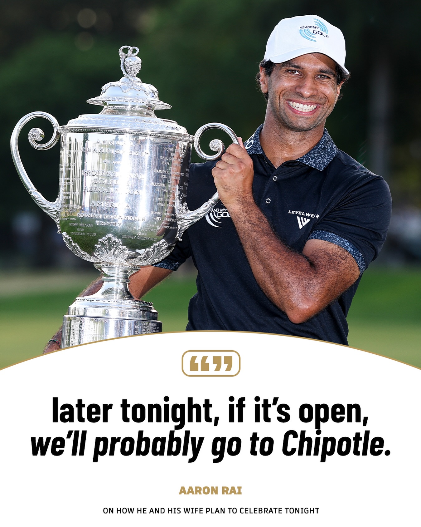 Don’t close, @chipotle. Aaron Rai is stopping by tonight.