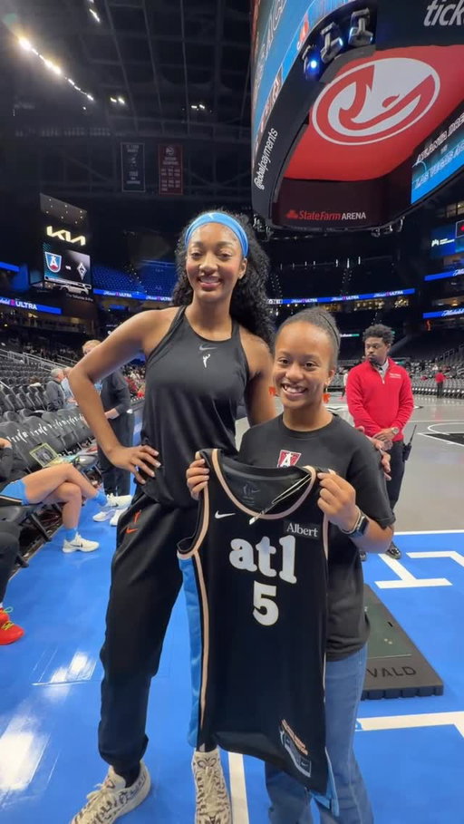 @Omar surprised this young Atlanta fan with a meet and greet with Angel Reese, floor seats, and more because they were ESPN Subscribers!