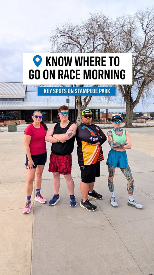Bag check? ✔️
Porta Potties? ✔️
Start line? ✔️
Finish line? ✔️

Our ambassadors are giving you a quick tour of some key race morning points of interest around Stampede Park so you can arrive feeling confident, prepared, and ready to run. 📍

Save this for race weekend!

#calgarymarathon #runcalgary #morethanrun