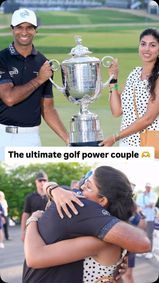 Aaron and Gaurika Rai are the ultimate golf power couple.