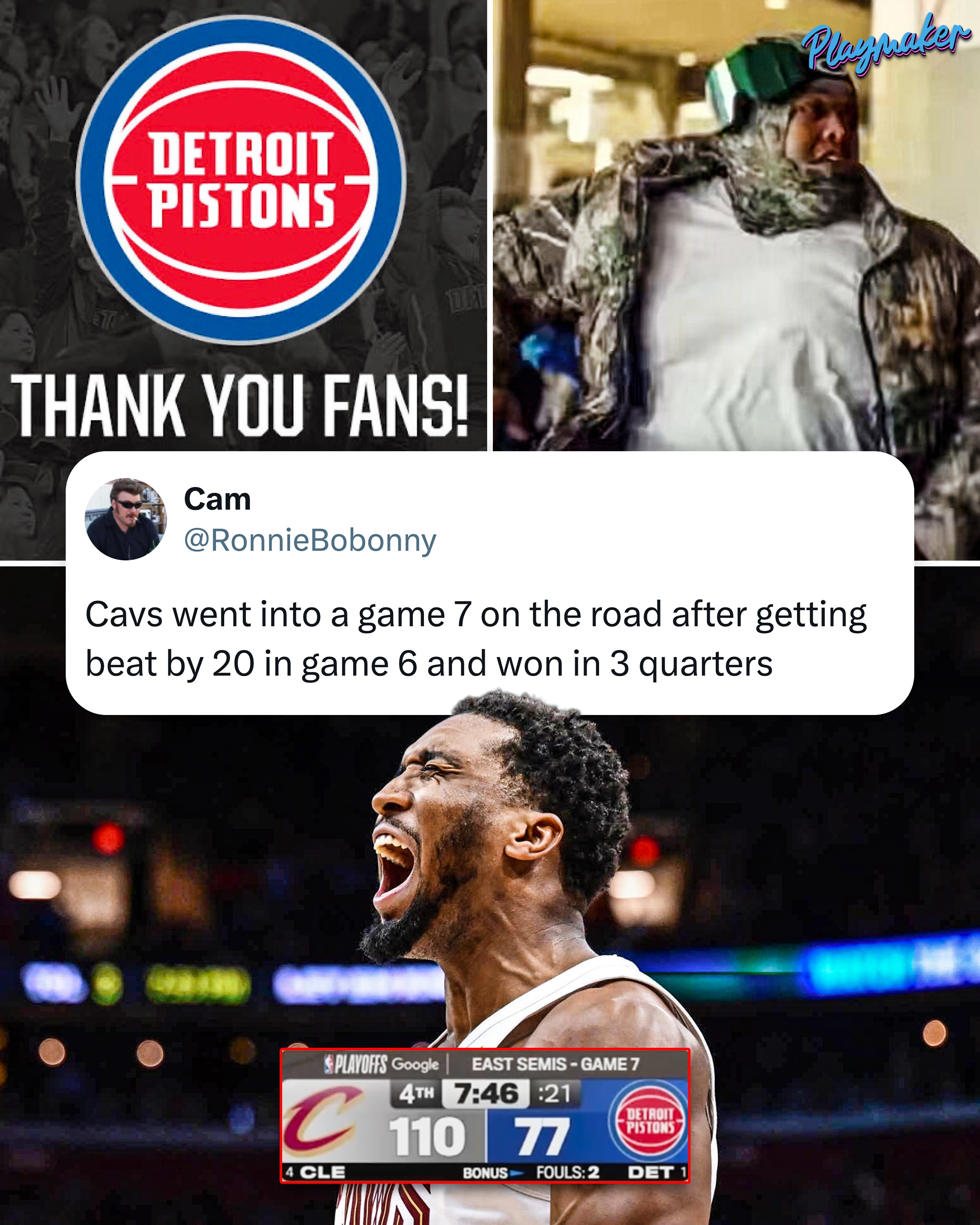 THE CLEVELAND CAVALIERS ARE HEADED TO THE EASTERN CONFERENCE FINALS 🔥

The Cavs dismantle Detroit in Game 7 and are one step closer to the NBA Finals 👀