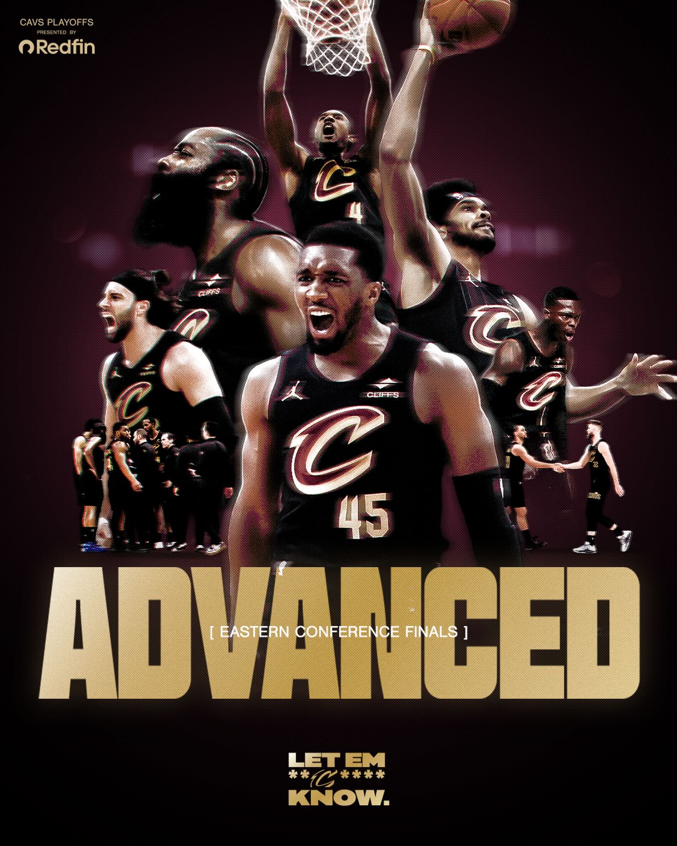 ROUND 2: WON.

The Cleveland Cavaliers have advanced to the Eastern Conference Finals!

@redfinrealestate | #LetEmKnow