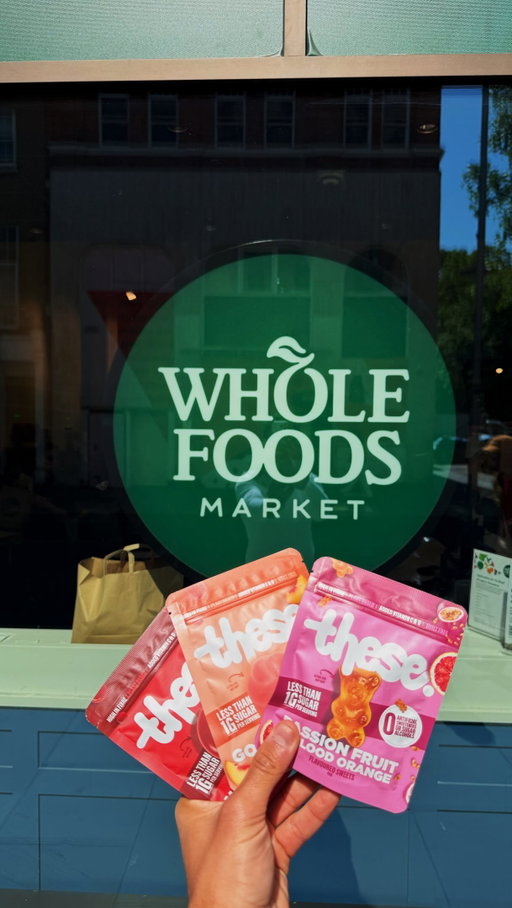 THESE is now available nationwide in @wholefoodsuk 

A more elevated, science-led standard for the sweets category.

<1g sugar per pack.
No sugar alcohols.
No artificial sweeteners or colours.
High fibre.
Independently lab tested.

THESE not those 🍬 🛒

Available now!