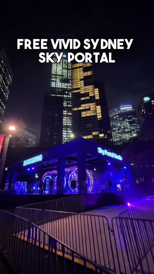 First look at @vividsydney Sky Portal Studio by @samsungau one of the coolest interactive FREE experiences at Vivid Sydney this year at First Fleet Park￼ ✨

22 May - 13 June
6pm - 11pm

📍First Fleet Park
The Rocks NSW 2000

It’s an immersive installation where you can play around with the new Galaxy S26 Ultra’s camera features through a series of interactive portals designed for photos, movement and creative effects.

You can film gravity-defying 360° shots using the phone’s gyro and acceleration sensors, create AI-edited fantasy images with Photo Assist and even take endless reflection selfies just by raising your hand. 

#vividsydney #sydney #australia #vividsydney2026