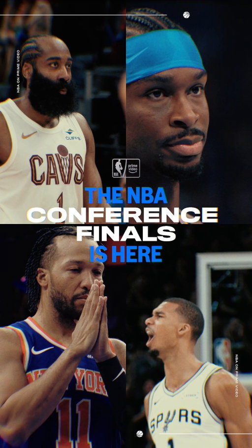 THUNDER. SPURS. KNICKS. CAVLIERS. 🔥

Only 4 remain. Who will reign on top of the East and West? 🏆

#NBAonPrimeVideoPH