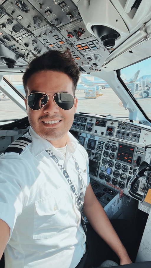 My wife would’ve IMMEDIATELY known this was fake because I told ChatGPT to only add the 4 captain stripes to HER… and somehow it gave both of us 4 stripes 💀😂 #aviation #airplane #pilot #pilotlife