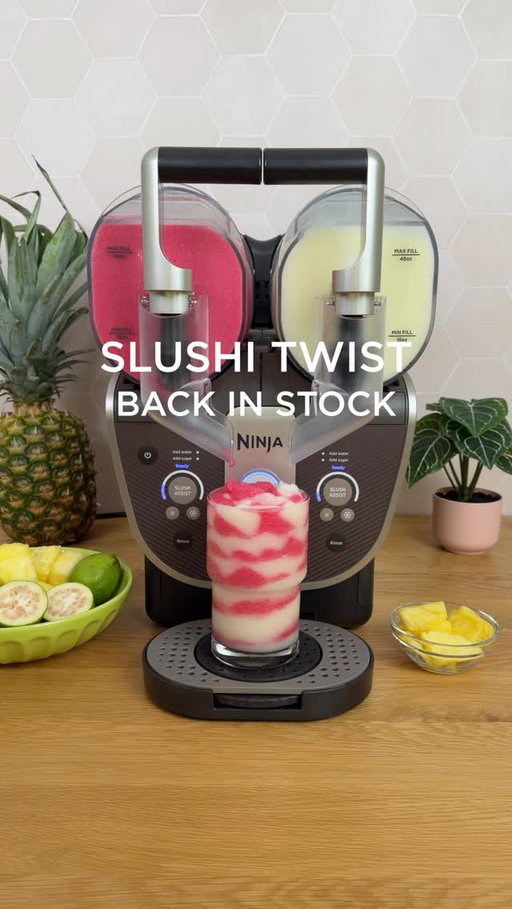 🌀 GUESS WHO’S BACK ⁉️
 
Back again with a restock of the Ninja SLUSHi Twist. 😏🍹Run to the link in bio to shop before the next sell-out!
 
#NinjaSLUSHiTwist #NinjaSLUSHi