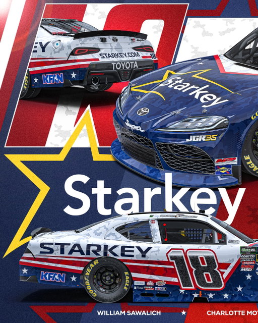 Red, white, and blue 🇺🇸
@williamsawalich is ready and running @starkeyhearing at @charlottemotorspeedway this weekend