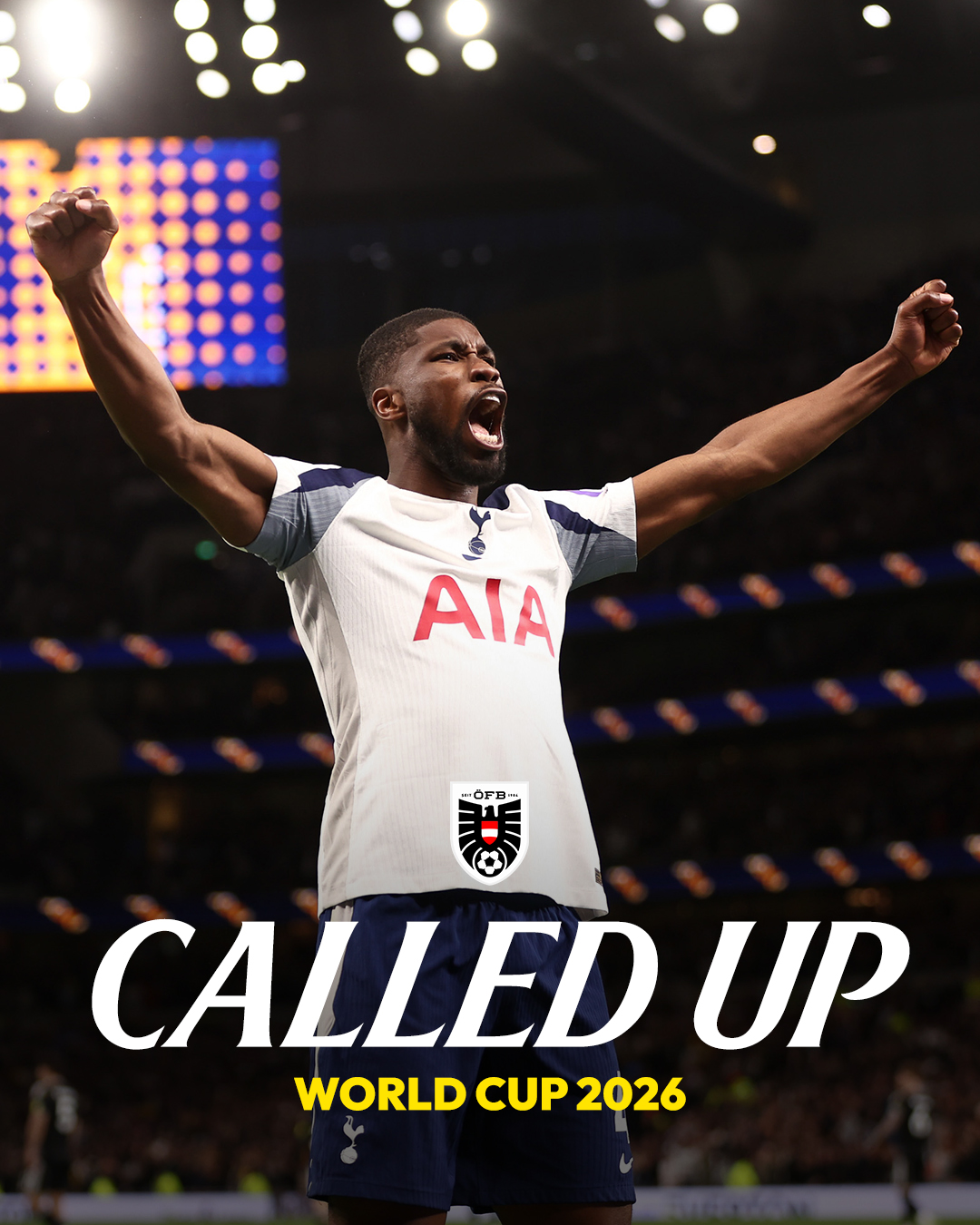 Kevin Danso has been called up to Austria’s World Cup squad! 💪🇦🇹