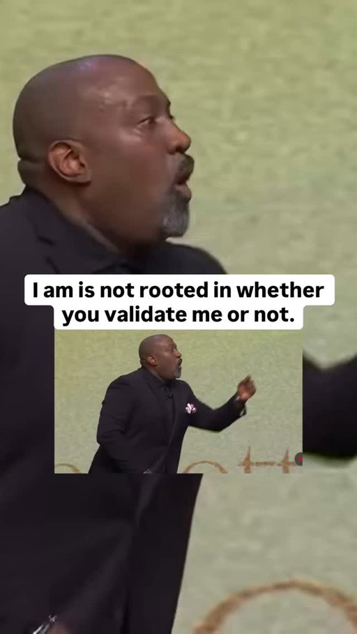 Man this hit me!!! “If you can’t validate me, that speaks to the ignorance and the blindness that God has not revealed to you who I really am.”

Sheeesshhhhh @pastordonj