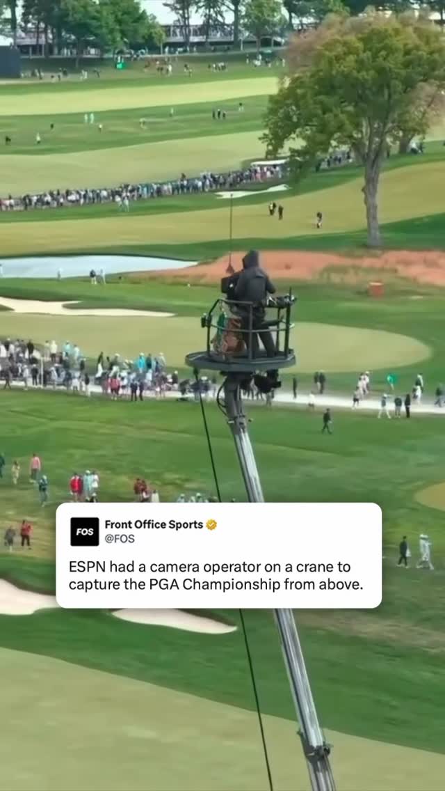 This was an ESPN camera operator’s view during the PGA Championship.

(🎥 via @pga)