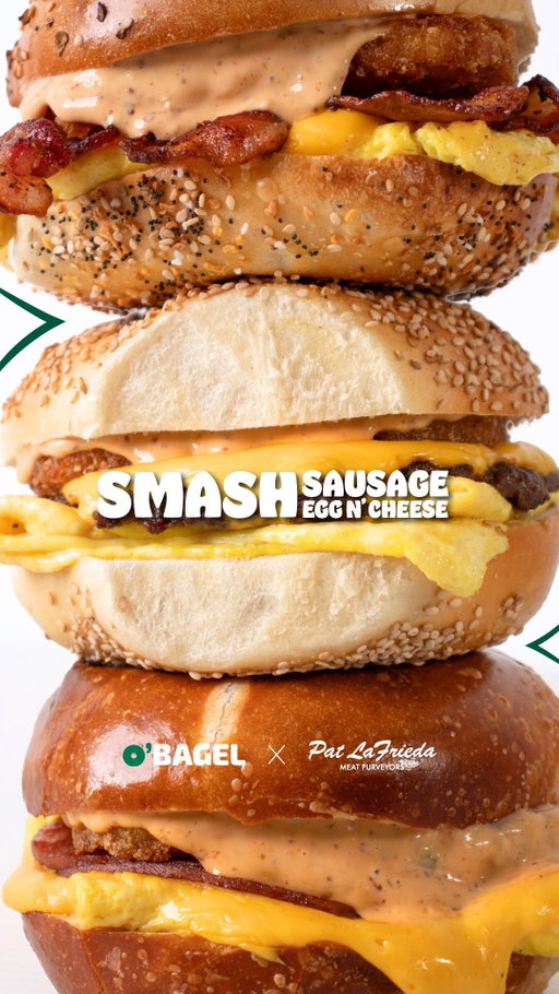 Smash Sausage Egg n’ Cheese 🥯 certified breakfast banger