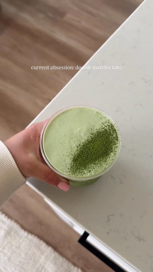 I don’t think I’ll ever get over how yummy this matcha is!! It’s a vanilla matcha with a matcha cream top!  matcha cream top
-2 tbsp vanilla bean syrup
-1.5 grams matcha
-4 tbsp heavy cream #doublematcha #twicematcha #matchacream #matchalatte🍵 #icedmatcha @valentinesmatcha @tossware @target
