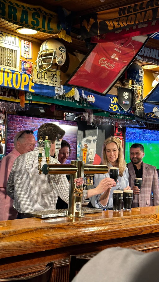 today in Hoboken 🗞️🎥

NJ Governor Mikie Sherrill paid a visit to Hoboken soccer bar Mulligan’s to announce that municipalities can extend local bar hours during the 2026 World Cup. 

This means its up to individual municipalities if they want to extend their hours. Bars can apply for temporary permits that would support operations during the World scup. 

As of right now, it’s unconfirmed if Hoboken will follow suit, similar to its extended hours for the Olympics earlier this year - but Mayor Emily Jabbour said “maybe.” 

Full story at the link in our bio.
