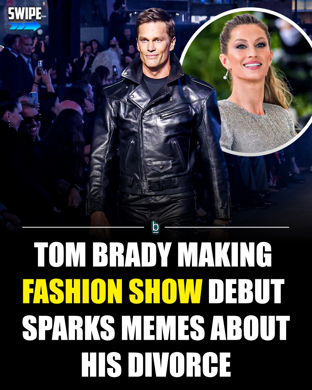 NFL legend Tom Brady continues to complete side quests in his retirement. His latest adventure was walking for Gucci in a fashion show, which sparked memes on social media. 😬

The seven-time Super Bowl champion made his runway modeling debut at Gucci’s Cruise 2027 show in Times Square over the weekend. 👍

TB12 was decked out in black leather, as he rocked a black leather jacket, pants, and boots. 

The clips of Brady strutting down the runway immediately went viral and sparked a bevy of memes on social media, with many mocking his outfit and the apparently extensive plastic surgery he’s gotten on his face. 🤔

One of the most popular viral reactions joked about how Brady and Gisele Bundchen famously got divorced over disagreements about him continuing to play football, and now he’s dabbling in the profession she built a career on.

The legendary quarterback was compared to both a divorced Terminator and Tobias Funke from Arrested Development. 🏈

Speaking of the divorced former power couple, Gisele has since married jiu-jitsu instructor Joaquim Valente and had a baby with him, while Brady has been enjoying the single life and has been linked to social media influencer Alix Earle. 📲

Later this year, Brady will be returning to Fox for his third year as their lead NFL analyst as part of the 10-year, $375 million deal he signed after his retirement. 💰

The Las Vegas Raiders minority owner is set to call the Patriots-Packers Week 9 game on November 8, which will represent his first time broadcasting a Patriots game at Foxboro.

Follow 👉 @brobible for all things “dude” 😎 

#guys #men #dudes #nfl #football