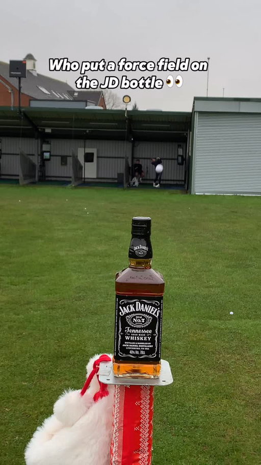 Who put a force field on the bottle?! #golf