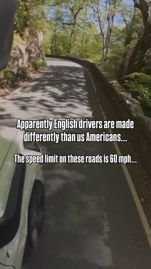 Y’all, drivers in England are just built differently 🫣