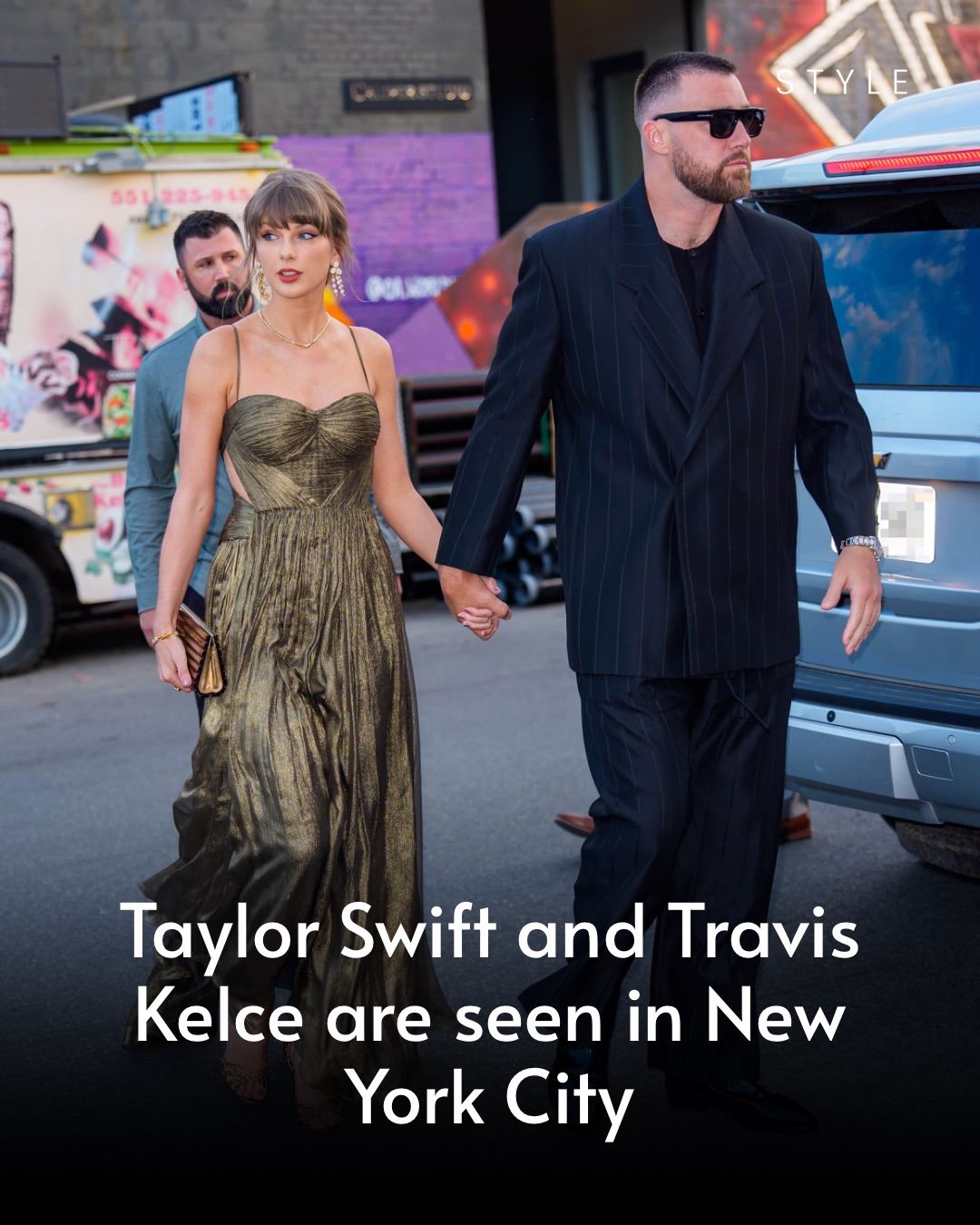 Taylor Swift and Travis Kelce are seen on May 16, 2026 in New York City. (Photo by XNY/Star Max/GC Images)