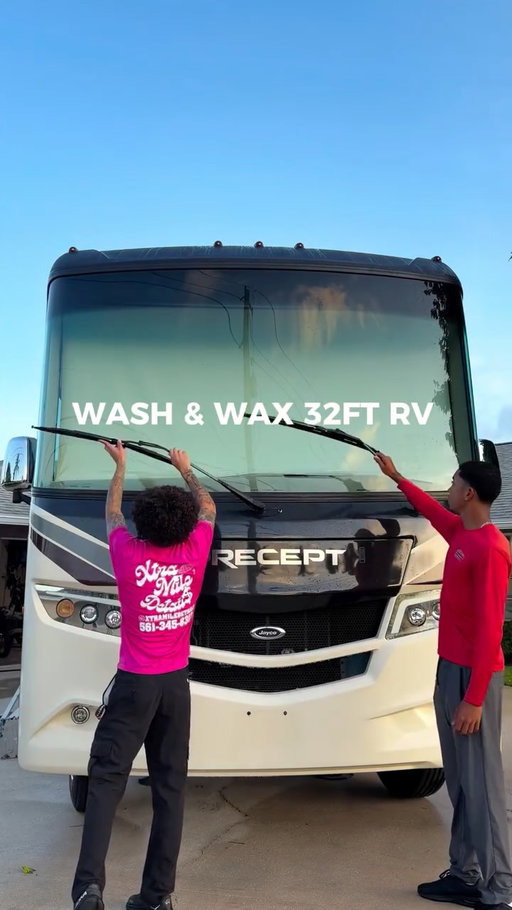 Watch me and @rjdetailedit complete this WASH & WAX on this 32ft RV 🧼 

We bring good vibes & energy to every appointment, no matter the vehicle, the size, the condition, we GET IT DONE! 🏁

The 2 best detailers in Palm Beach County come together to create the best experience for anyone who books with us 🙌 

Call or text us today to schedule your appointment 📲

DON’T JUST LOOK COME BOOK 🗣️

XTRA MILE DETAILING 
561-345-8312 

RJDETAILEDIT
561-444-5029

📲📲📲📲

#fyp#detailing#cardetailing#palmbeachbroward