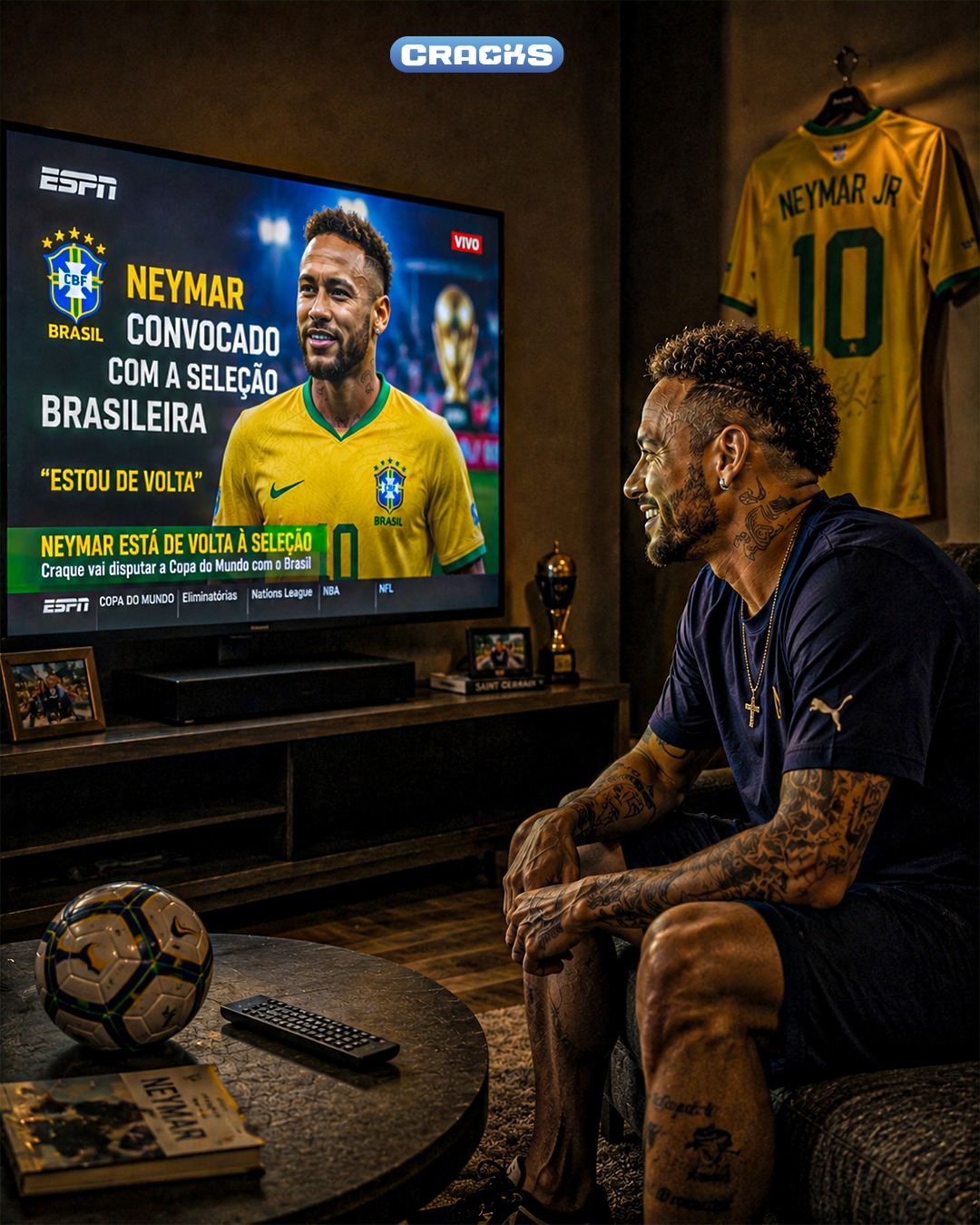 🚨 ¡¡ÚLTIMA HORA!! 🚨

🇧🇷 Neymar fue 𝐂𝐎𝐍𝐕𝐎𝐂𝐀𝐃𝐎 para el Mundial.

📋 Carlo Ancelotti lo metió en la lista de los 26.