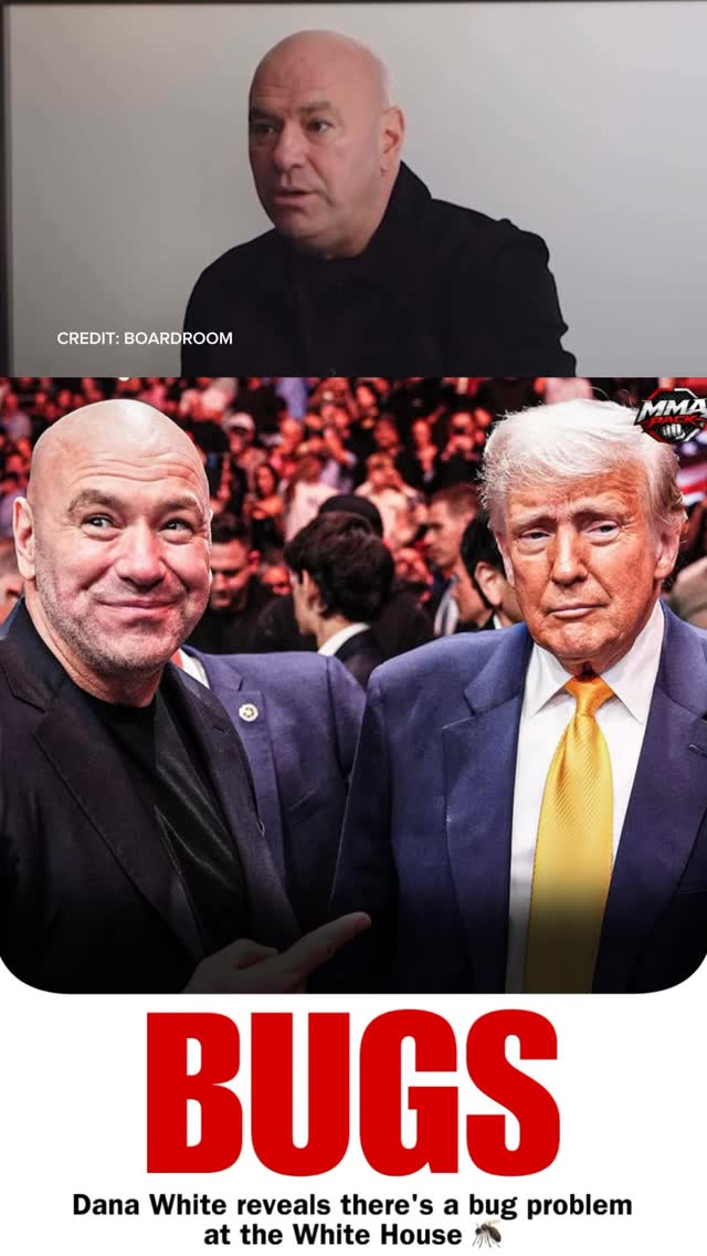 😳UFC CEO Dana White revealed there is a BIG bug problem at the White House: 

“President Donald Trump just opened the Rose Garden two nights ago and he invited me to dinner there. The amount of gnats that were flying around… I’m like “Holy sh*t…”

As soon as I got on the plane, I called my head production and said, “Yeah, let me tell you about the gnat situation tonight… So when you’re a fighter, think about that lighting grid, the amount of power in the lights… moths gnats, and God knows what else.

These are all the little details that we have to think about. That’s why I don’t like fighting outside. Ever.” 🦟 

Is the event in Jeopardy?

🎥 @boardroom