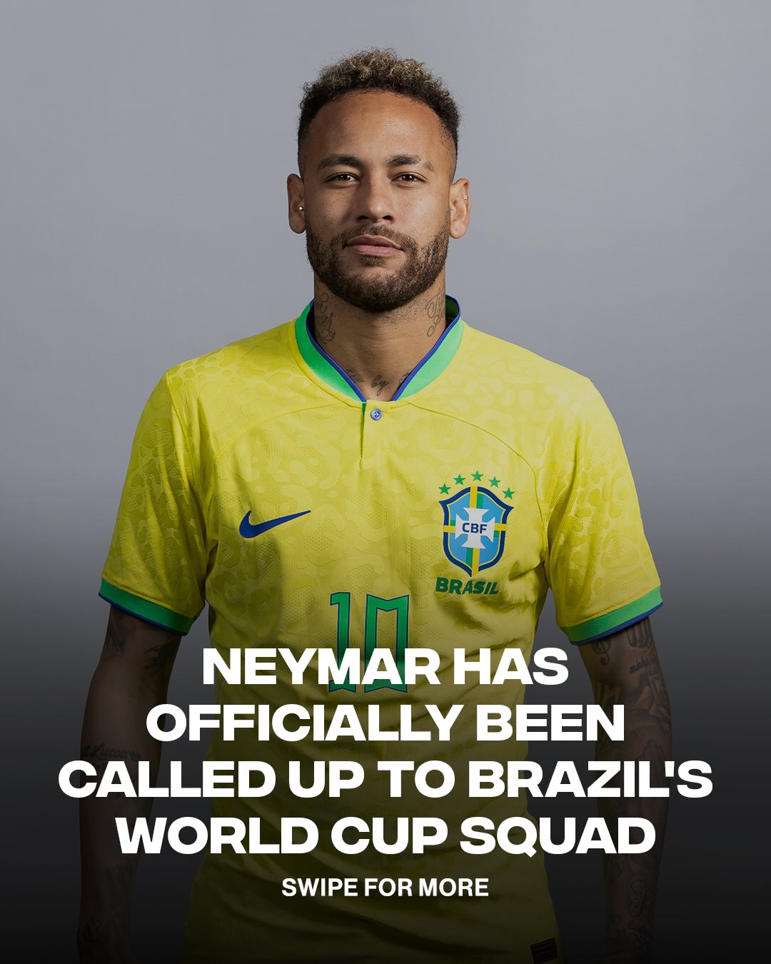 NEYMAR IS GOING TO THE WORLD CUP 🥳

Neymar has officially been named to Brazil’s squad for the 2026 FIFA World Cup. This marks his return to the national team after recovering from a major knee injury he suffered in 2023.

(via @GETTY )