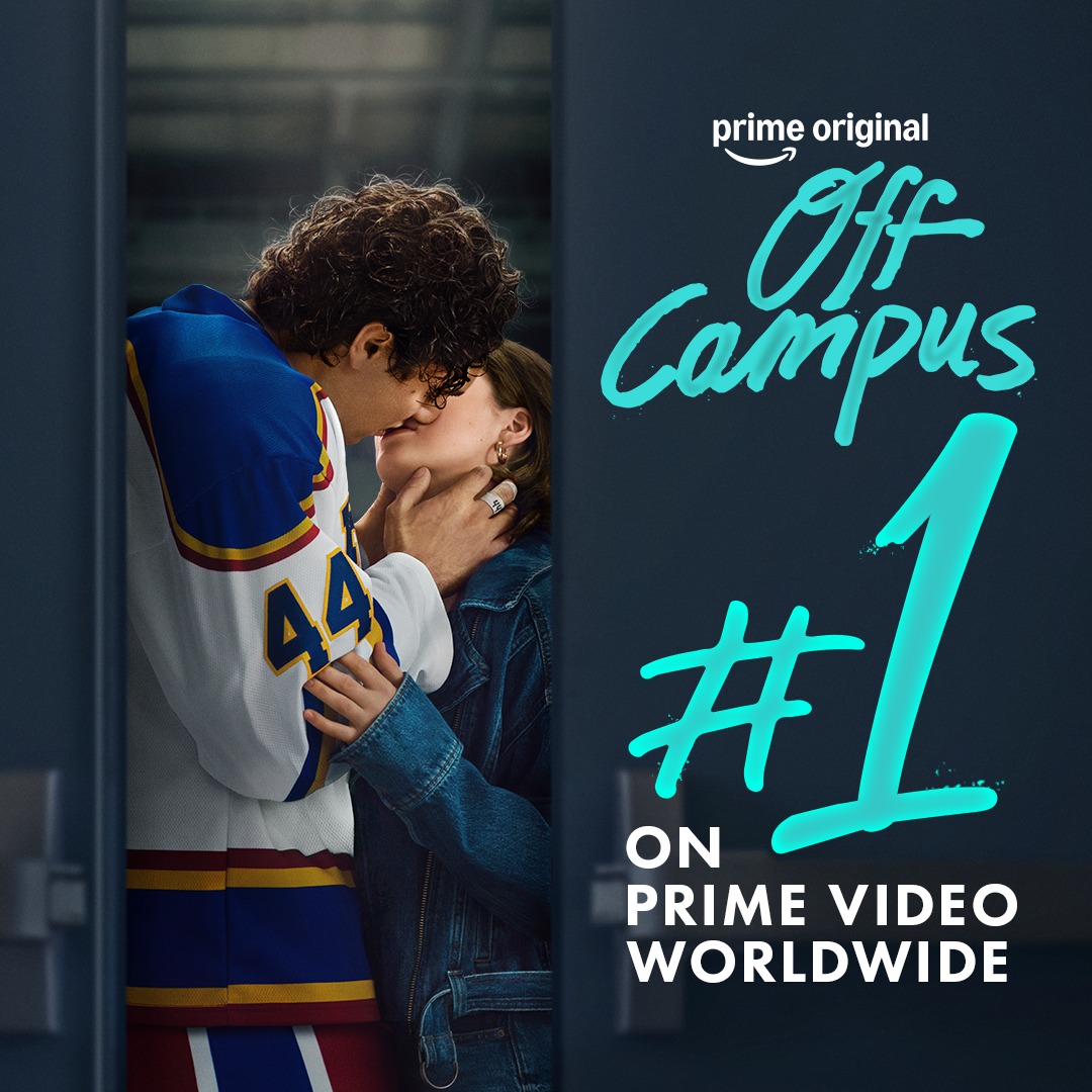 AND THE CROWD GOES WILD. Off Campus is officially #1 on @primevideo worldwide!!