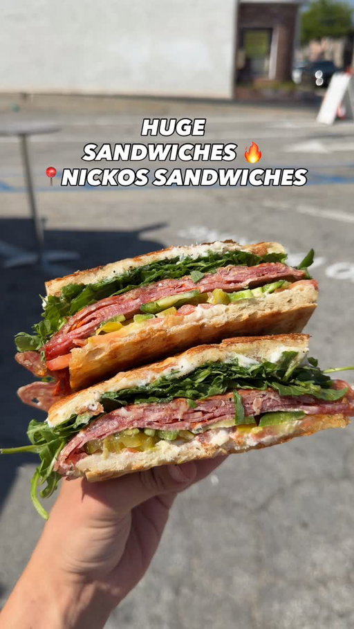 @nickos.sandwiches is killing it 🔥 
Feels like you’re getting 2️⃣ sandwiches for the price of 1️⃣