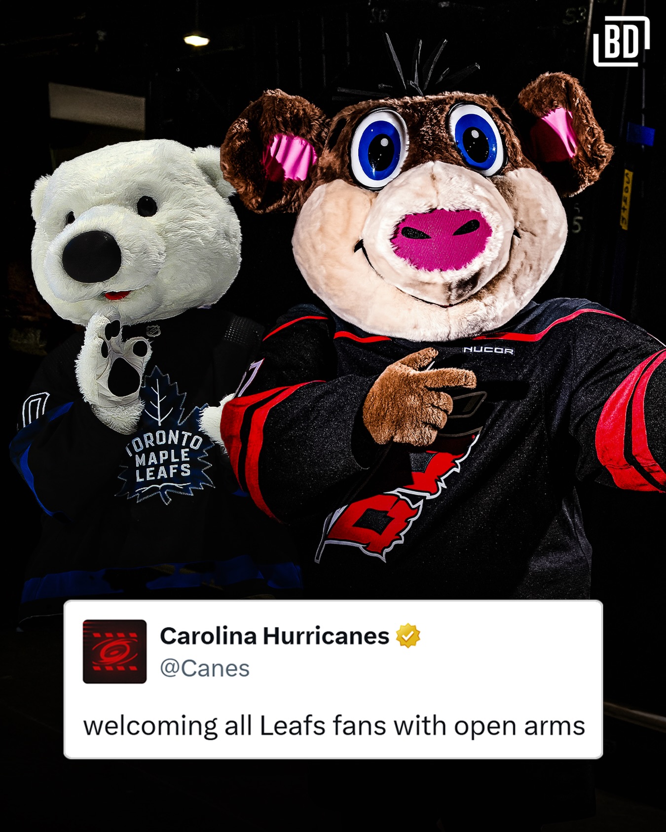 Leafs nation will have a second home with the Canes in the Eastern Conference Finals, if they please 😅

(H/T @canes)