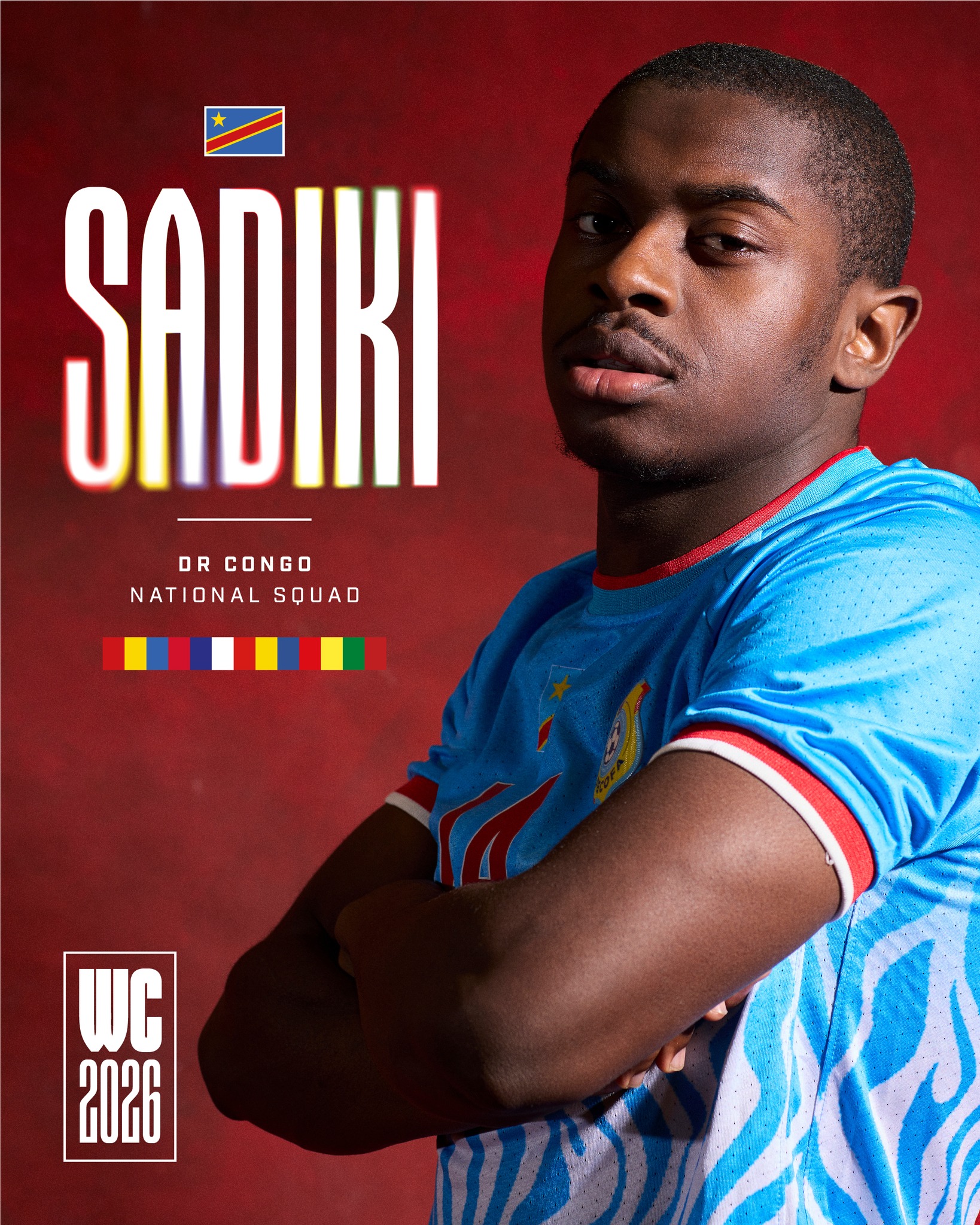 Heading stateside: Noah Sadiki ✈️🏆

🇨🇩 All set to make history and represent DR Congo at the World Cup, their first tournament for 52 years.