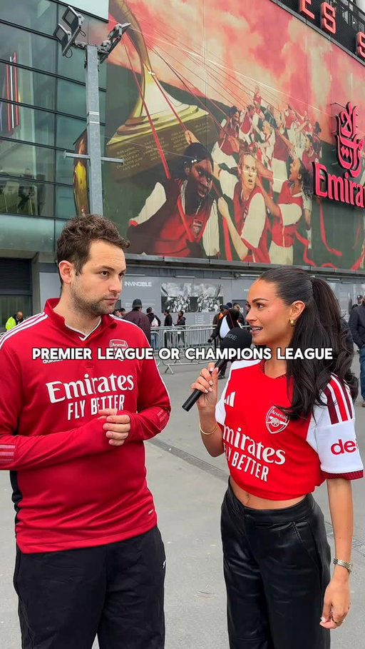 Arsenal fans had to pick ONE…👀🏆

#premierleague #championsleague #arsenal