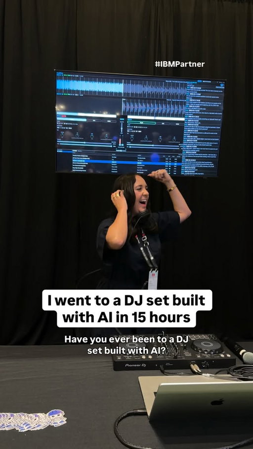 I went to a live DJ set built with AI. #IBMPartner

A developer spent 100 hours attempting to build a DJ software and still couldn’t finish it.

Beat matching is deeply mathematical and notoriously hard because it involves perfectly syncing up 2 songs as 1.

With @ibm Bob, they finished the entire software in only 15 hours.

And the best part is that AI didn’t replace them; they’re still the artist choosing every song and transition. But AI made this difficult project finally possible to do.

If you've never heard of IBM Bob, it's an AI development partner that works across your entire software lifecycle, from writing code to actually shipping it.

Here's what that actually means in practice for enterprises:

↳ Ship faster without sacrificing quality

↳ Agentic automation with built-in guardrails, security, & compliance 

↳ Works across your entire dev lifecycle from design to deployment

I loved seeing IBM Bob in action at Red Hat Summit and hearing firsthand how it’s helped real people! Try IBM Bob now.